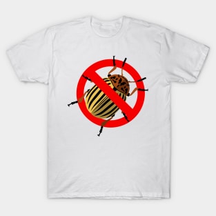 Colorado potato beetle anti emblem T-Shirt